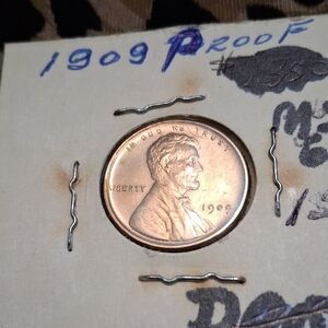 1909 PROOF MATTE FINISH FIRST LINCOLN PENNY